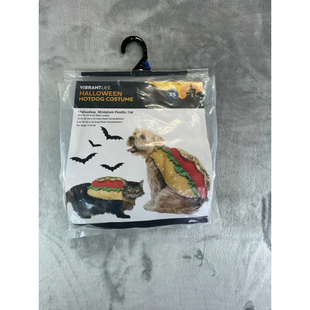 Vibrant Life Halloween Hotdog Dog and Cat Costume Extra Small NWT